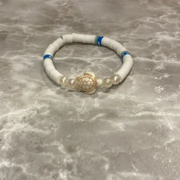 Cute boho blue turtle bracelet - Picture 1 of 3